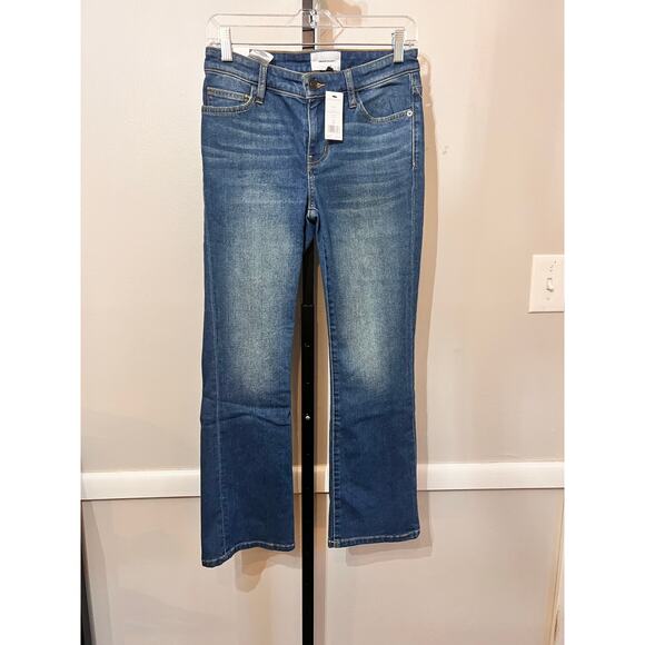 Current/Elliott The Lou High Rise Denim Cropped Flare Jeans Mina Womens 26 NWT - Picture 2 of 7
